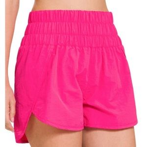 Pink athletic shorts